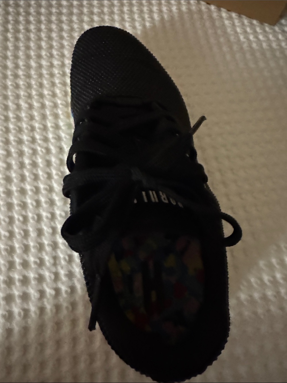 NOBULL Black Trainer Low with Multicolor Confetti Sole - Picture 6 of 7